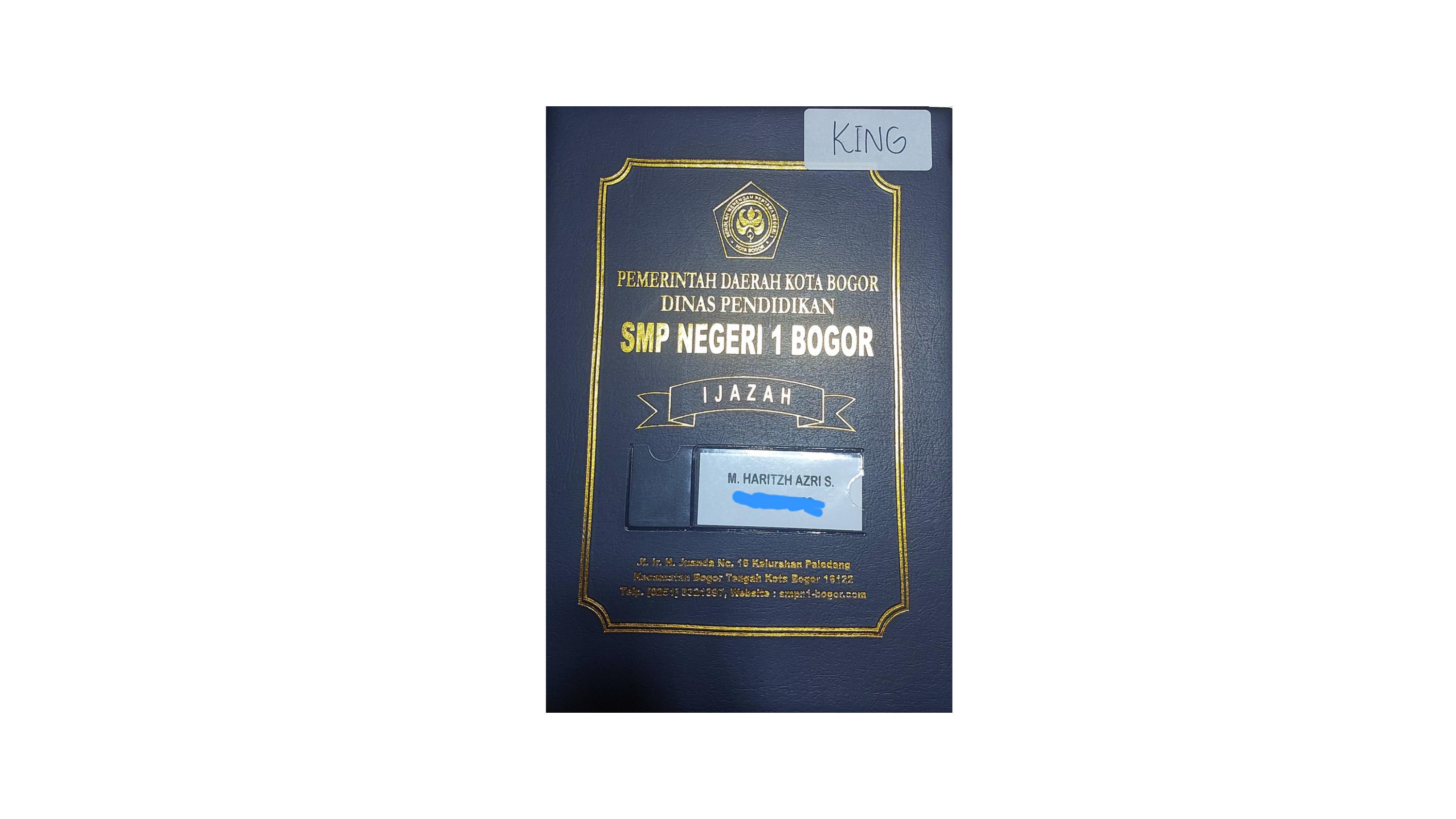 Dokumentasi gelar King SMP Negeri 1 Bogor